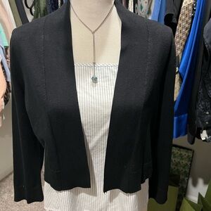 Calvin Klein cropped black cardigan - like new!